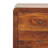 24" Chestnut Solid Wood Three Drawer Nightstand