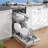Midea MDF18A1AST Built-in Dishwasher, 8 Settings, 6 Programs, Stainless Steel Tub, Heated Dry