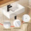 HOROW 9.75'' Ceramic Rectangular Hole Wall Mount Bathroom Sink-57368407