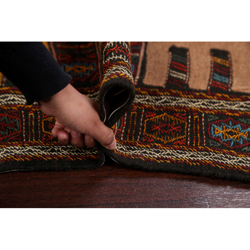 One-of-a-Kind 3'4" X 5'10" New Age Wool Area Rug in