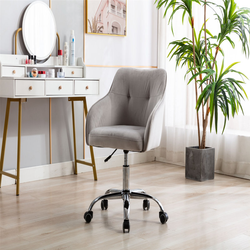 Chaise de travail Cesc, Gris clair