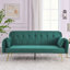 Accoudoir rond en velours 72,5 po Sritha-145971190