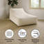 Fauteuil à billes beige sans accoudoirs