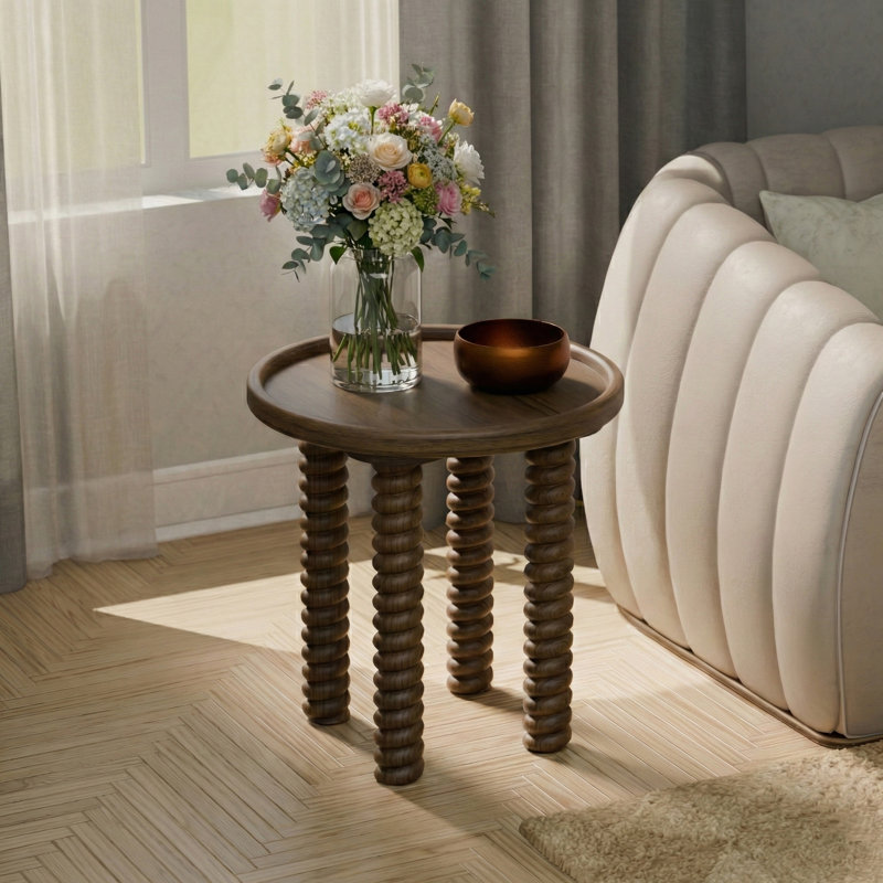 Crellin Accent Table, Walnut