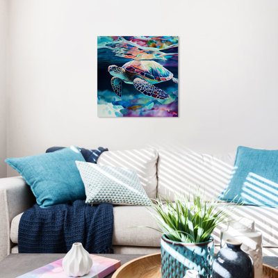 «Sea Turtle II», impression sur toile tendue