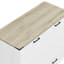 Cabinet avec lit de charge et tiroir de rangement substantiel, plateforme pliable blanche pour chambre d'amis pleine grandeur pleine grandeur