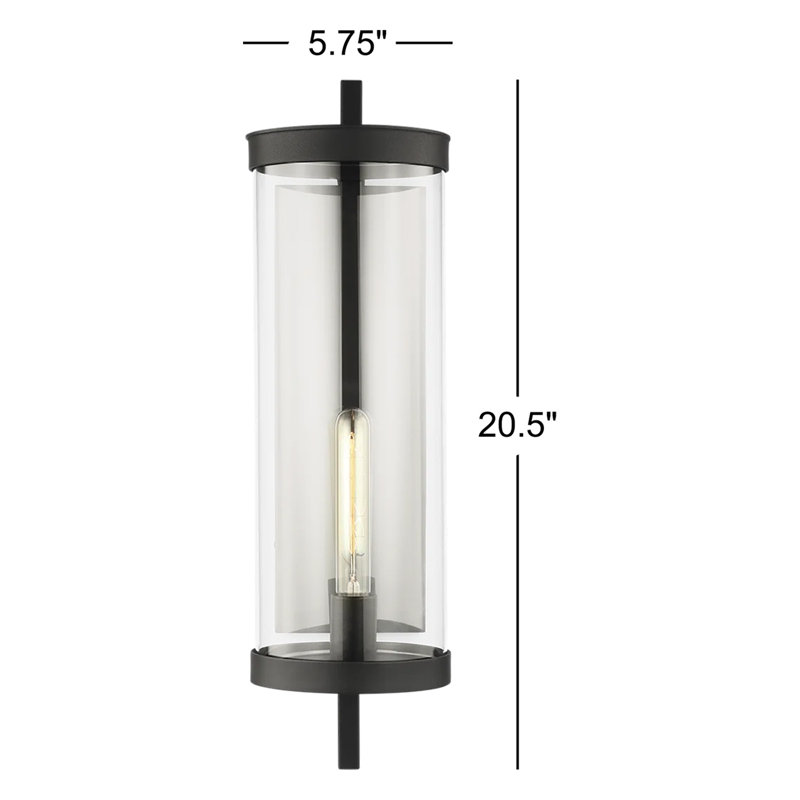 Composite Wall Light, 20.5" H x 5.75" W x 8.63" D