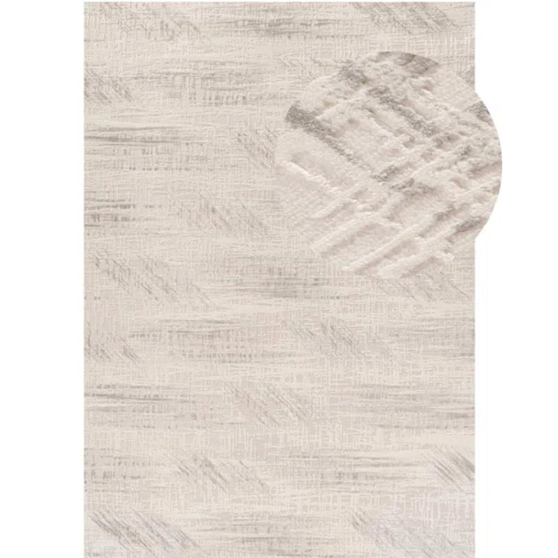 Carmel Modern Abstract Cream/Grey Area Rug, Rectangle 200 x 290 cm