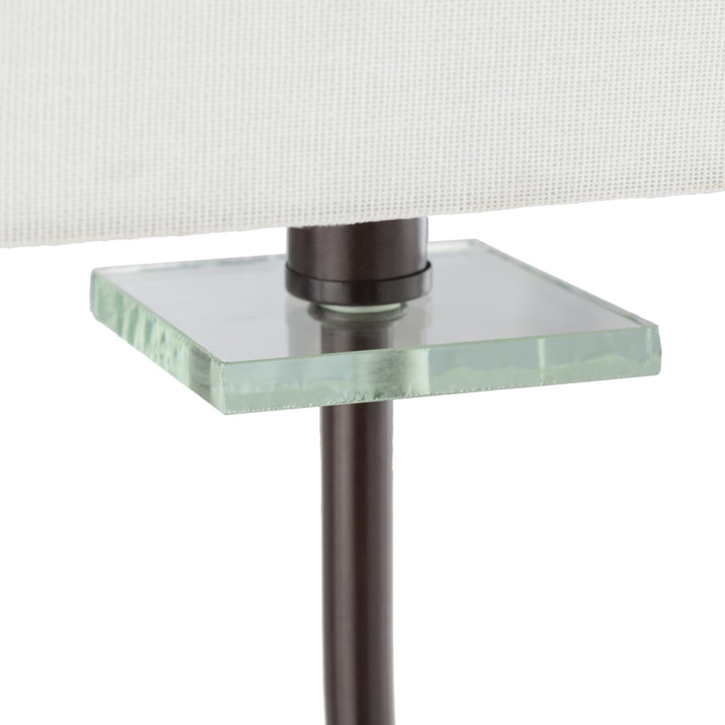 Appliquee à bras ivoire/noir 2 lumières Ahmyra