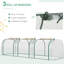 Mini-serre de 3 m x 0,9 m x 0,75 m, avec ouvertures zippées, étanche et structure en acier robuste pour jardiner toute l'année. Portes faciles à ouvrir, couverture et cadre stable pour la culture.