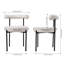 48cm H Upholstered Back Side Chair in White