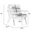 Fauteuil de 29,5 po de largeur Jiselle