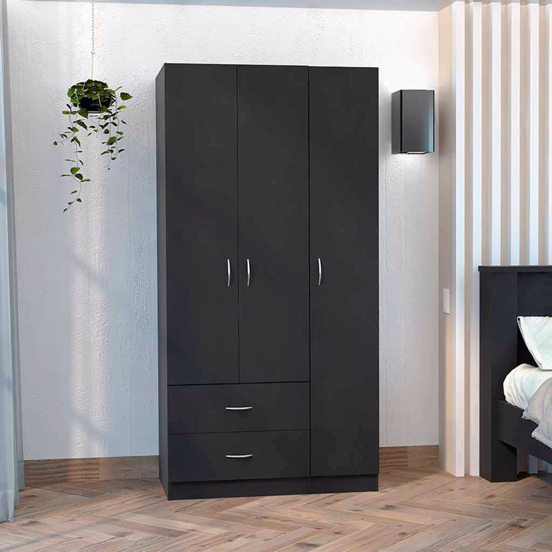 Armoire à trois portes, Noir