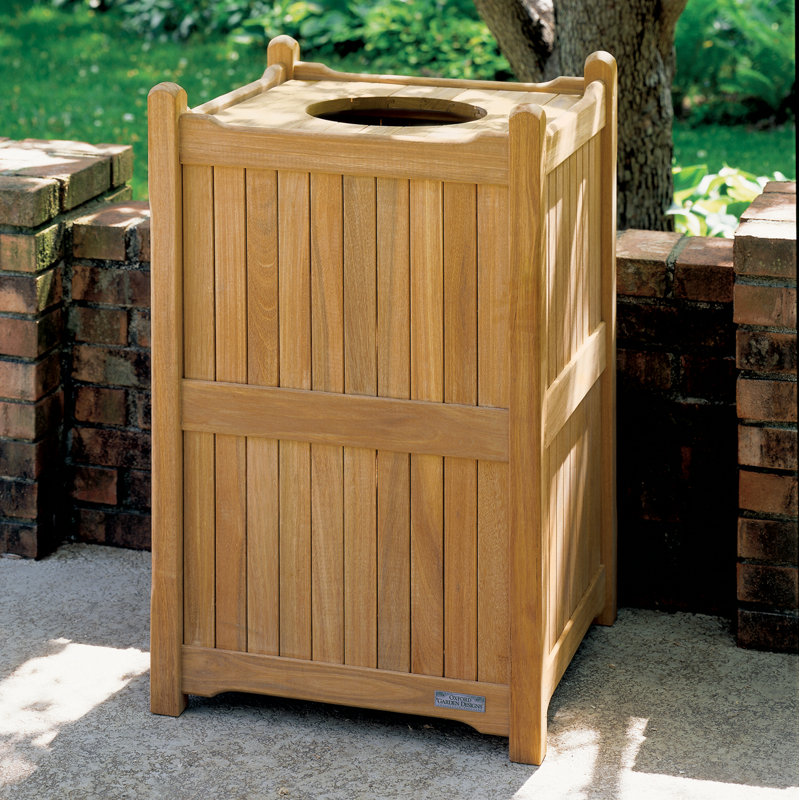 Poubelle et poubelle de recyclage 20 gallons Shanda, Naturel
