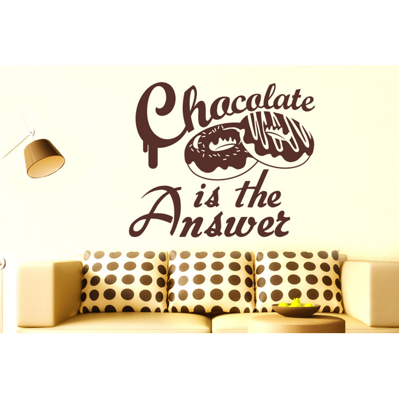 Food & Beverage Wall Decal, Brown, Medium