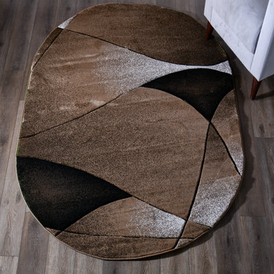 Adonia Abstract Brown Area Rug