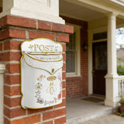 Boîte aux lettres murale d'extérieur pour boîte aux lettres rétro