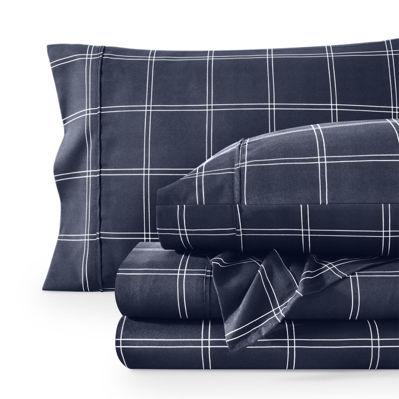 Ensemble de draps - Draps de luxe en microfibre ultra douce 1800 - Double brossage - Poches profondes - Ajustement facile