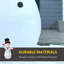 Décoration de Noël gonflable 8 pi. Bonhomme de neige, décoration de Noël de jardin avec lumières DEL