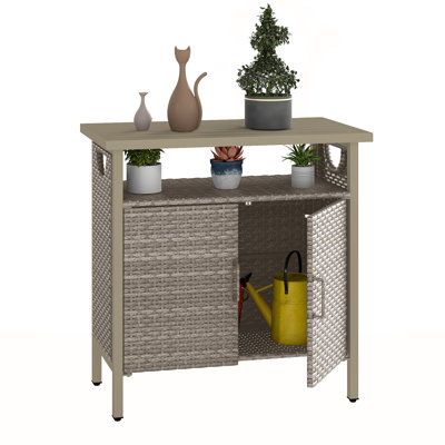 Armoire de rangement rectangulaire rectangulaire en PE - Buffet et console