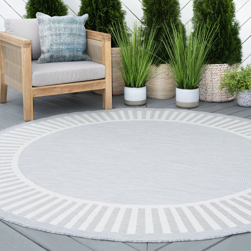 Benu Indoor / Outdoor Rug, Round 5'3"