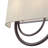 2 Light Soft Gold Large ADA Sconce With Hand Crafted Oatmeal Fabric Shade With White Fabric Inside-1898180025