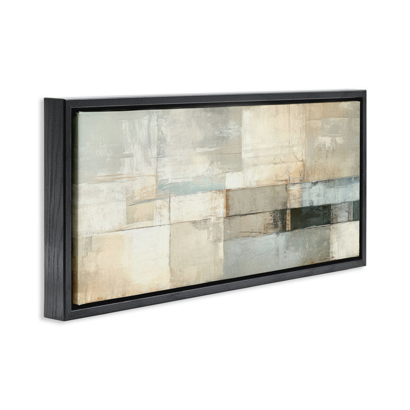 Cadre flottant Harmonic Flow Illusion, design par Irena Orlov, H 11 po x l 25 po, Cadre flottant noir de jais
