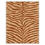 Tapis beige / orange à motif animal lavable à la machine avec envers antidérapant-1393919553-1555806431