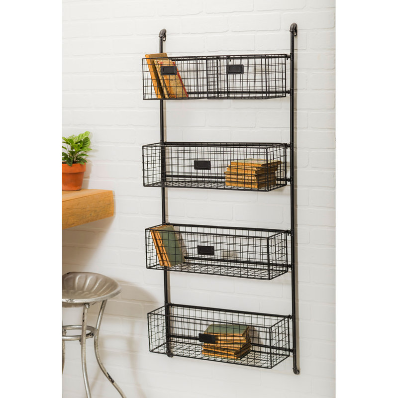 5 Piece Metal Industrial Pipe Shelves