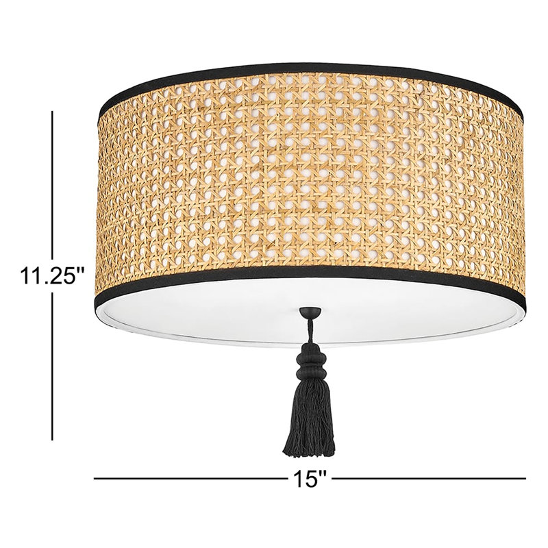 Plafonnier encastré 2 lumières 15 po Canela