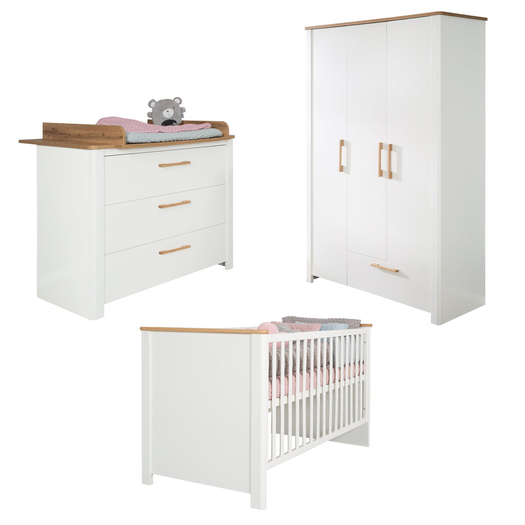 Babyzimmer-Set 3-tlg. Ava