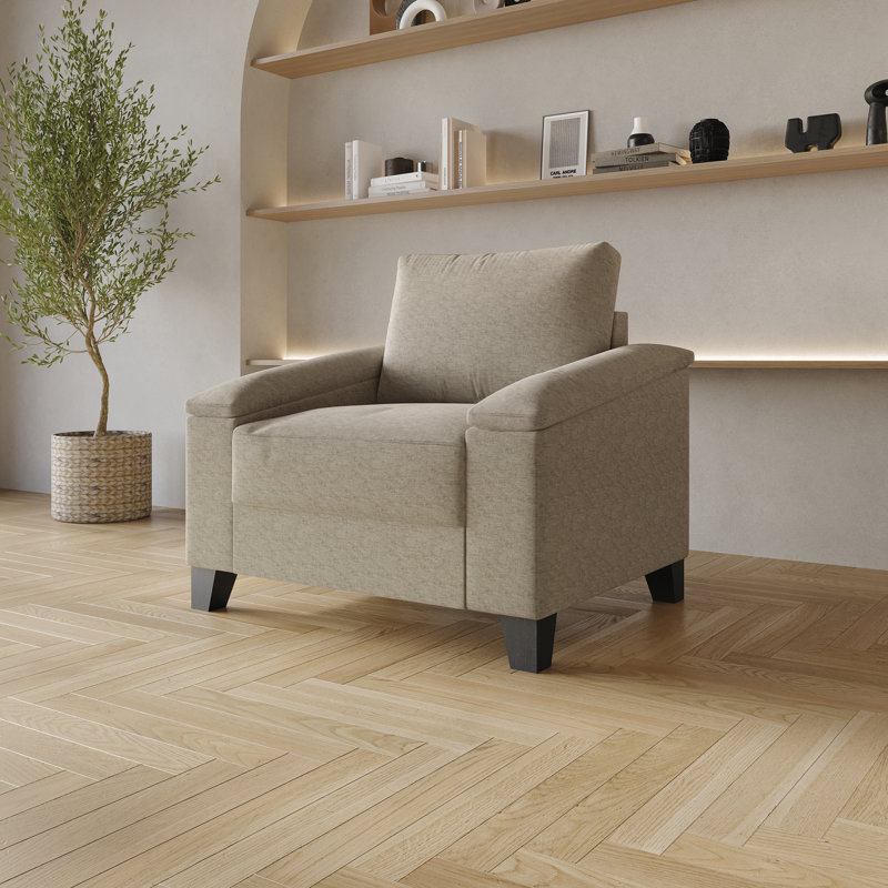 Jacqualyn Upholstered Armchair, Dark Beige