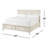 Mahler Solid Wood Standard Storage Bed-24739755-24739750
