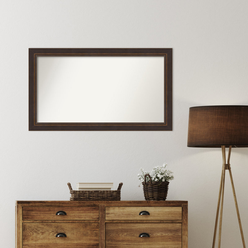 Ramsses Solid Wood Wall Mirror, Rectangle, 24.5" x 42.5"