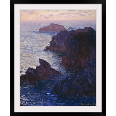 «Rocks at Bell-Isle, Port-Domois, 1886» par Claude Monet, reproduction d'art