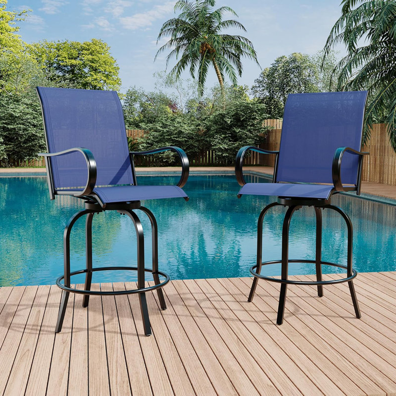 Outdoor Stool, Blue