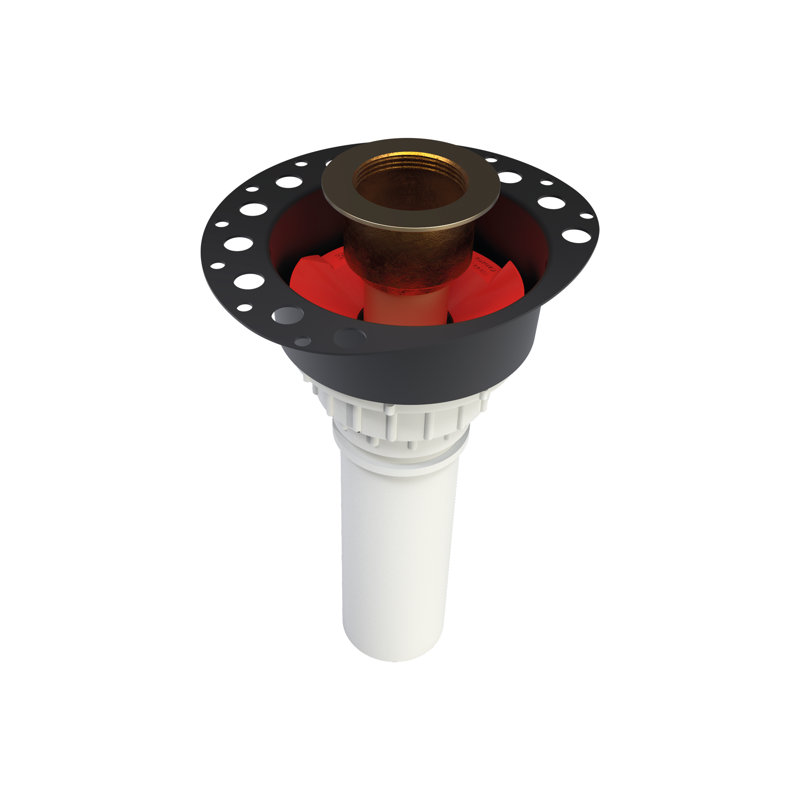 Freestanding Bathtub Island Drain for Sub-Floor Installation Box, Black