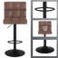 Deristin Swivel Upholstered Adjustable Height Counter Stool with Metal Frame-674344490-744631470