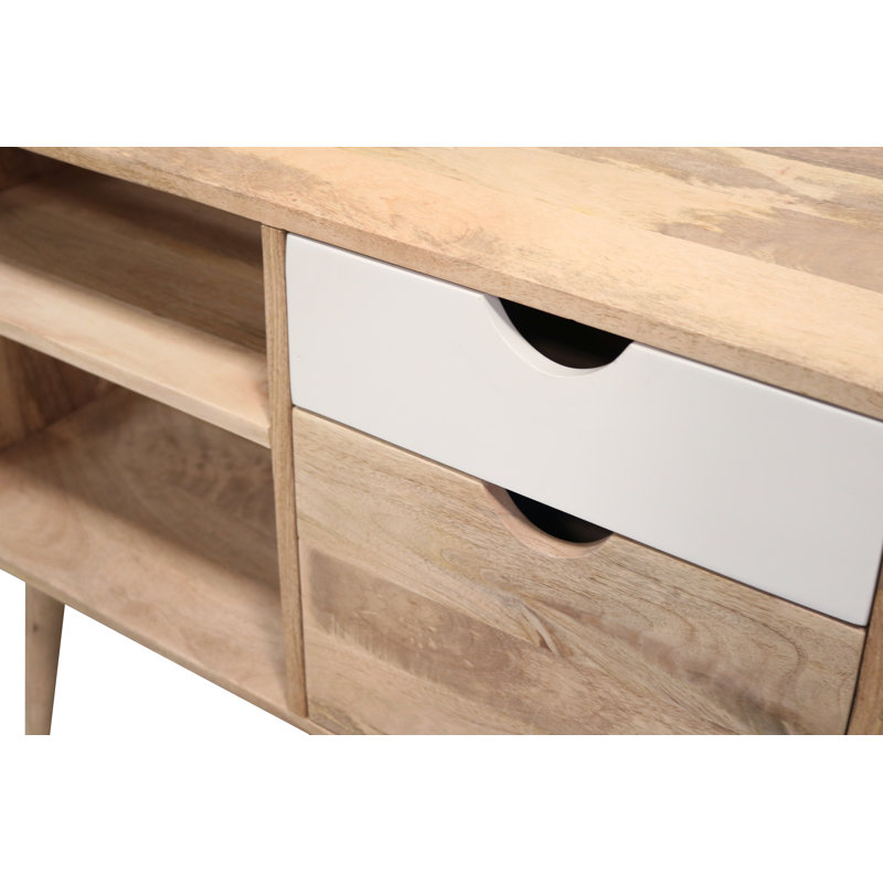 Nenita Unfinished TV Stand for TVs up to 40", White