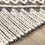 Tapis noir / crème en coton / laine tissé à la main Aristaeus Southwestern-1054674350