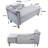 Grey Bedroom Chaise With Large Storage Space - Velvet Upholstery, Stable Construction And Durability Soft Velvet,-928123646