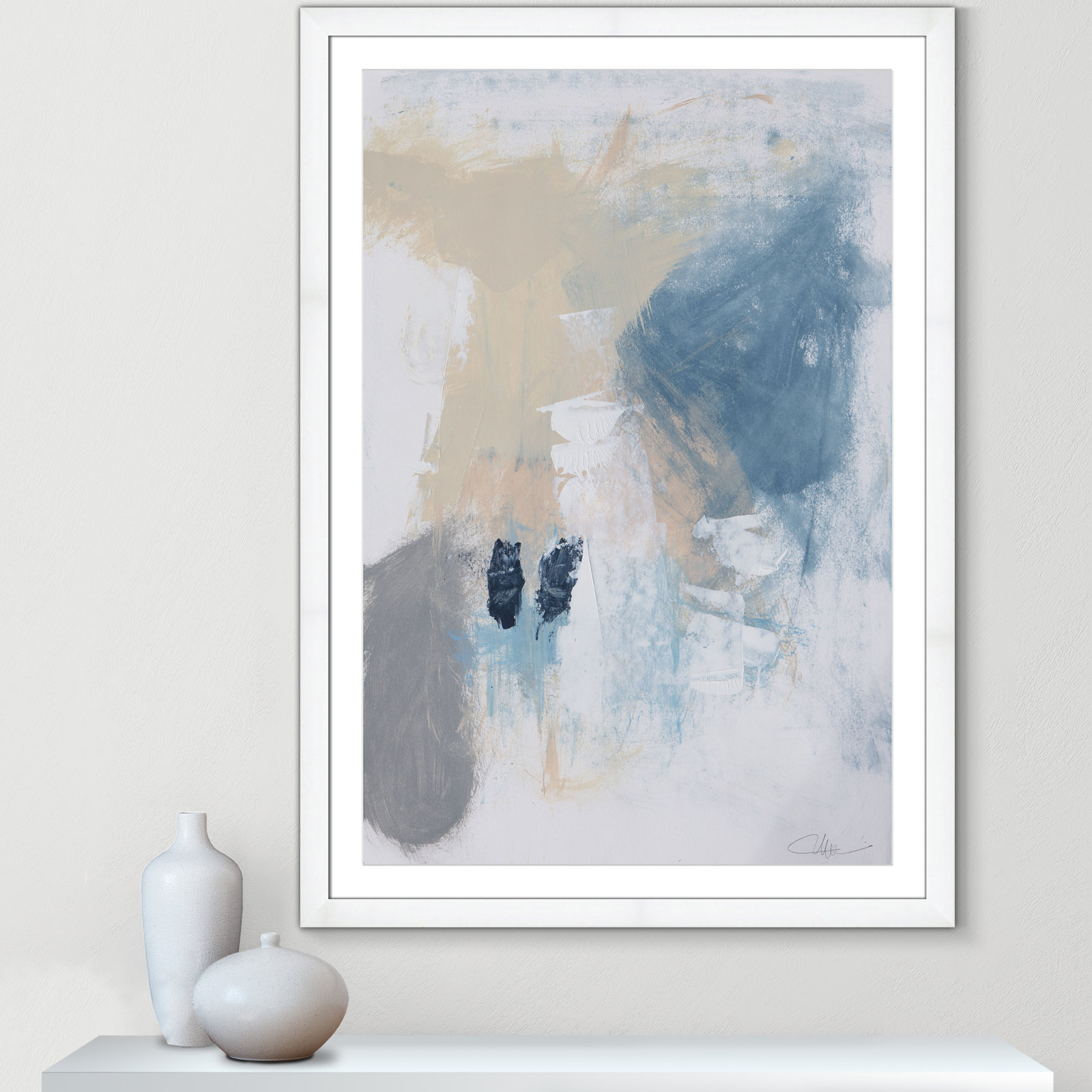Coastal Carnival II Print by Casa Fine Arts, White, White Single Picture Framed Paper, 49" H x 35" W x 1.25" D