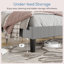 Structure de lit tapissier moderne en velours côtelé avec tête de lit réglable, rangement sous le lit, aucun sommier requis, lit double, grand lit, très grand lit, plusieurs couleurs-372373945-372373944