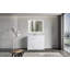 Meuble-lavabo autoportant avec lavabo 3 tiroirs (R) + 2 portes + 1 tiroir - 42 po blanc