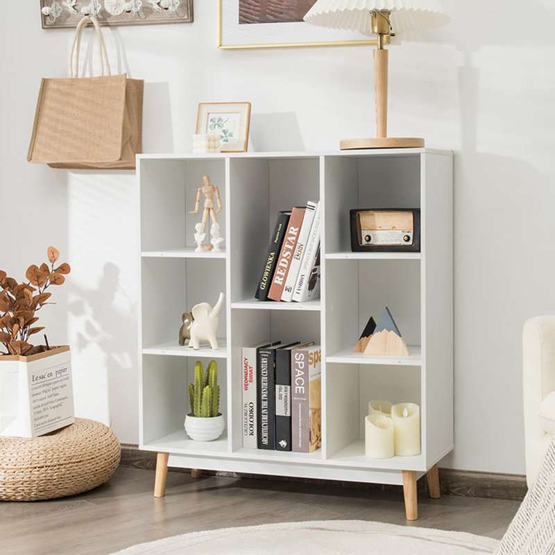 Nohoff 93cm H x 80cm W Bookcase, White