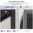 Purple Leaf Bronze Aluminum Louvered Pergola with Lights-117598310