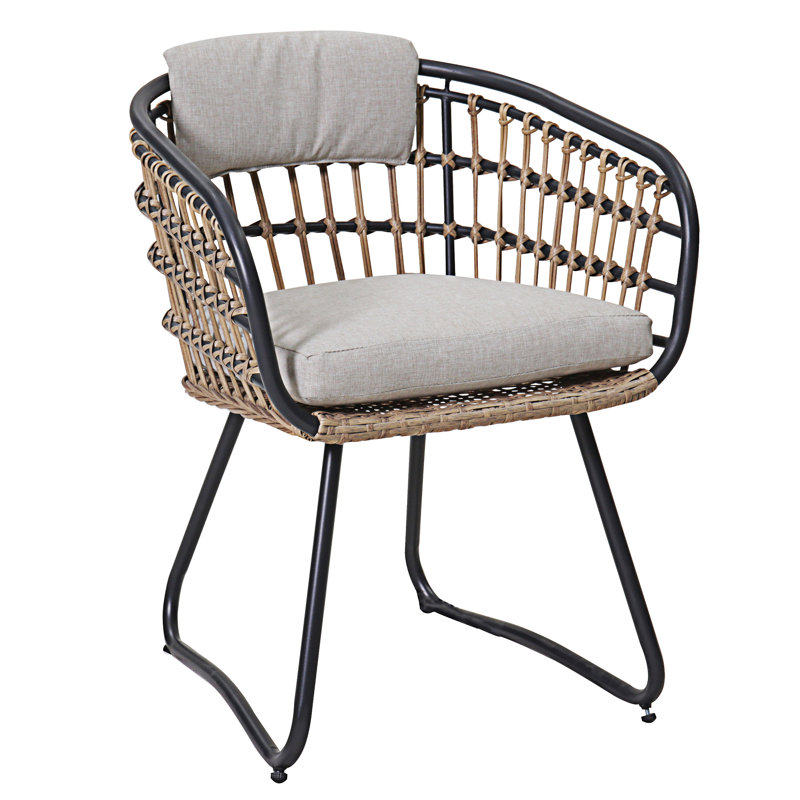 Ensemble de 2 chaises d'extérieur en osier