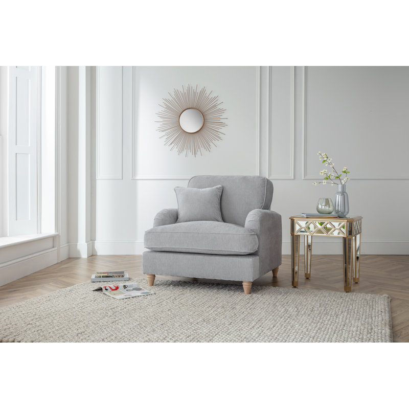 Galilee Upholstered Armchair, Manhattan Ice