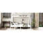 Lit superposé en métal simple TG au-dessus d'un grand lit pour adultes, fonctionnalité d'espace, fonctionnement silencieux, construction solide, revêtement, espace sous rangement, échelles des deux côtés, option renfort blanc, sommeil, construction solide,