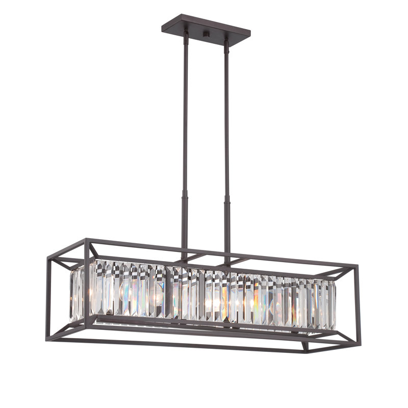 Syracuse 4 - Light Kitchen Island Pendant, Vintage Brass